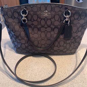 Coach Signature C black medium size crossbody bag